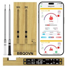 Smart Wireless Meat Thermometer,WiFi Unlimited Range Sub-1G 10X Stronger