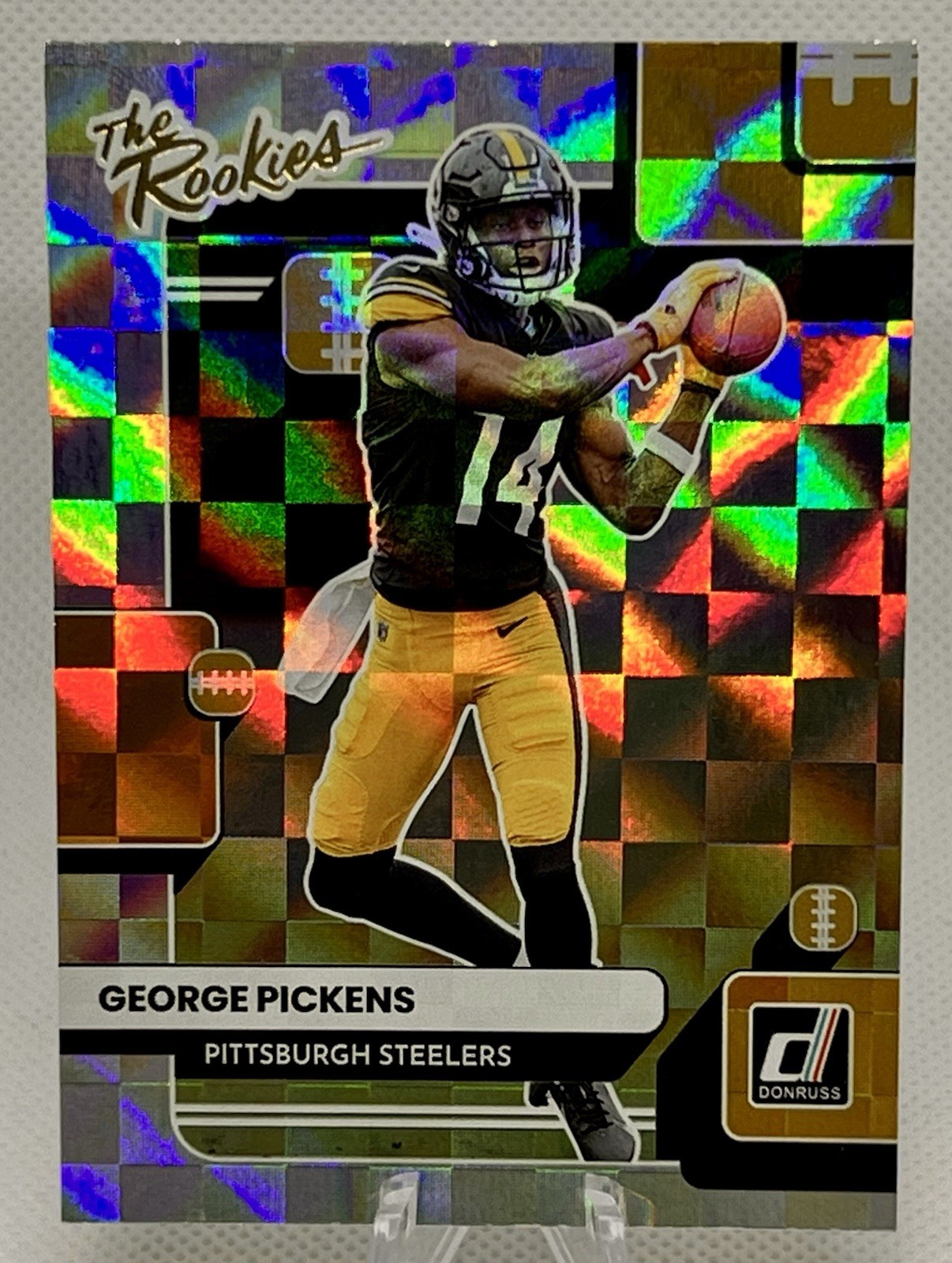 GEORGE PICKENS RC 2022 Panini Donruss The Rookies #TR-12 Pittsburgh Steelers