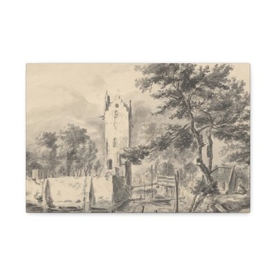Jacob Isaacksz van Ruisdael - Het huis Kostverloren Amstel - Canvas Wall Art