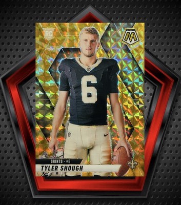 Tyler Shough RC *Variation* 2025 Panini Mosaic Yellow Reactive