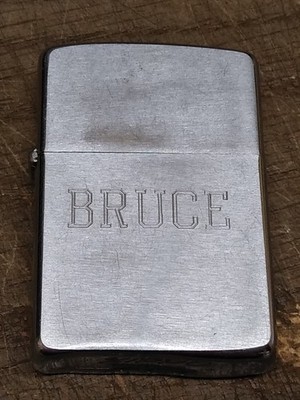 Vtg 1962 Zippo Cigarette Lighter Bruce Love Paula Pat 2517191