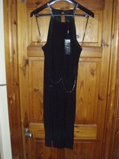 Julian MacDonald Star, Long Black Dress, Size 16, new with tags.
