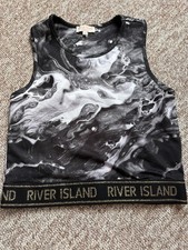 River island girls activewear crop top age 11-12 years