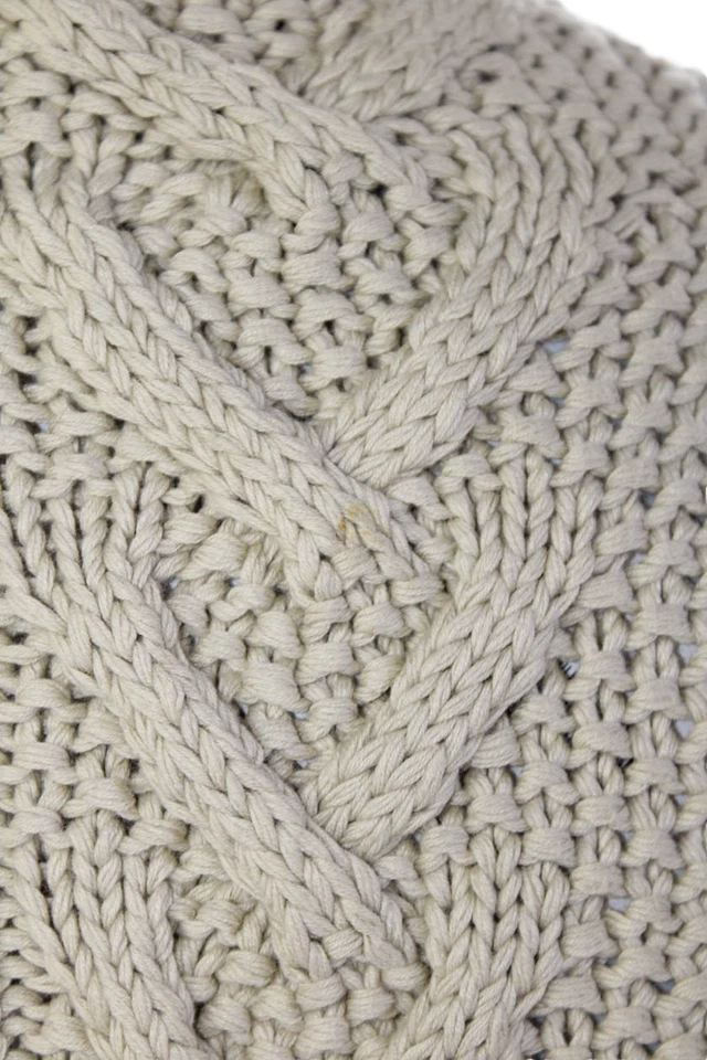 Cárdigan tejido Nicole Farhi para mujer de algodón manga corta frente abierto beige talla S Foto 4 de 4