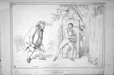 Alte Mclean John Doyle Hb Skizze 1834 It'S No Go John Bull Russell Lor 19.