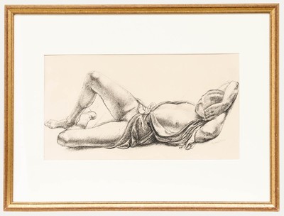 Reginald Brill (1902-1974) - Feder- Und Tintezeichnung Von 1931, Liegender Akt.