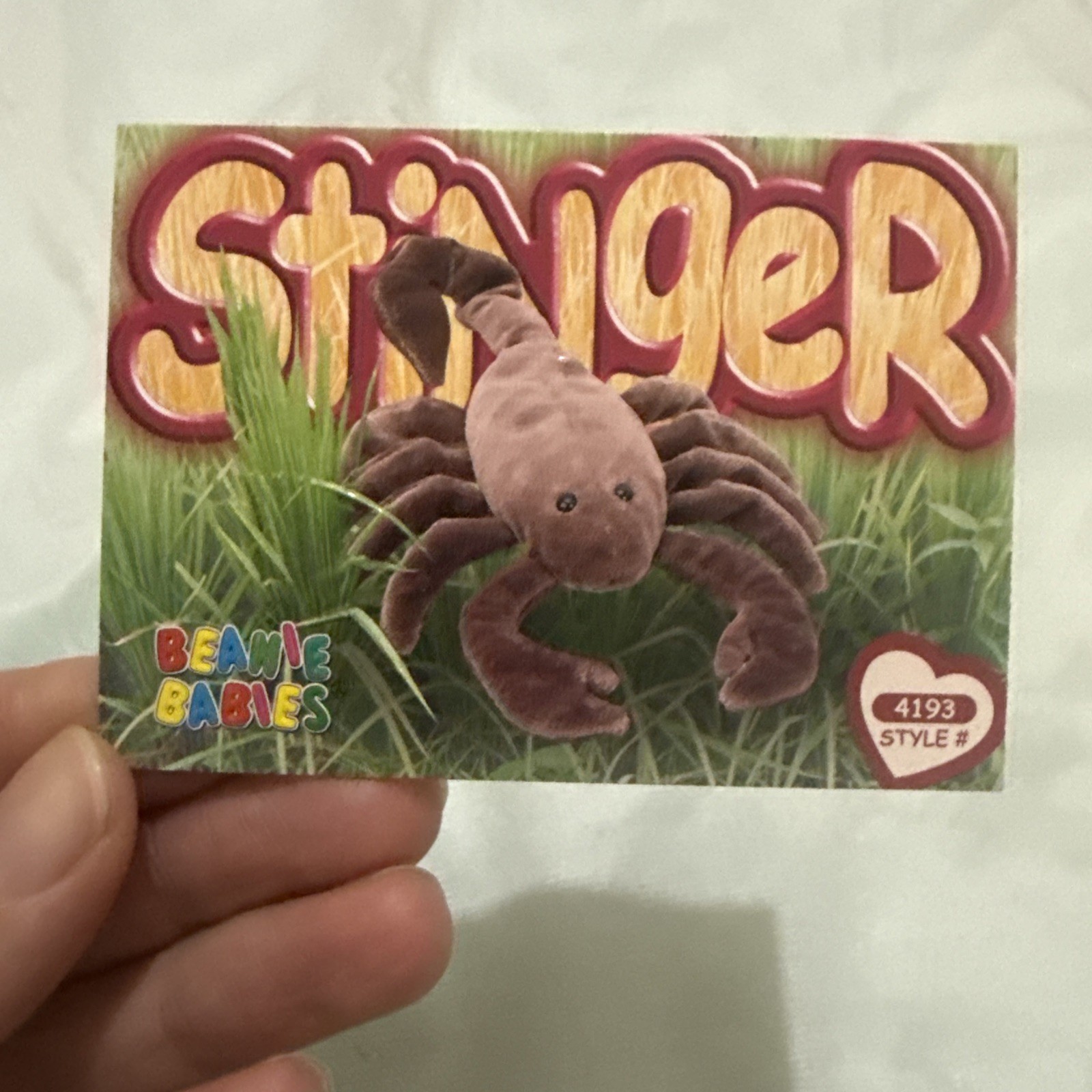 Ty beanie babies 2nd Edition series 4 1999 #237 Stinger The Scorpion