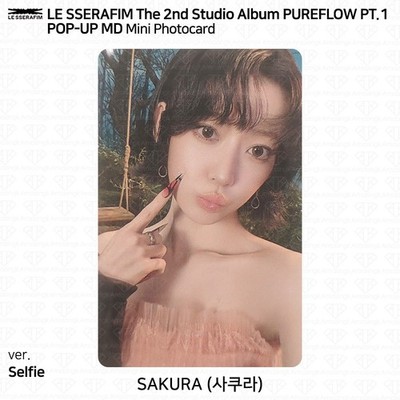 LE SSERAFIM 2nd Studio Album PUREFLOW pt.1 POP-UP Mini Photocard