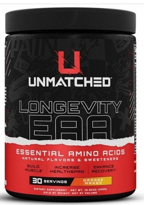 Unmatched Longevity EAA Essential AminoAcids Muscle Build & Recovery Performance