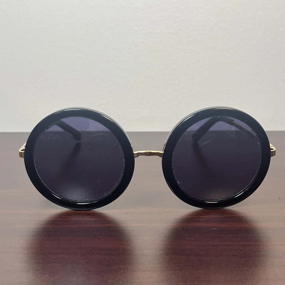 Gafas de sol Paul Frank 143010L marco redondo Steampunk plástico negro dorado 50-23-140 Foto 2 de 4