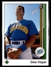 1989 Upper Deck #787 Omar Vizquel RC Baseball Card 2601L