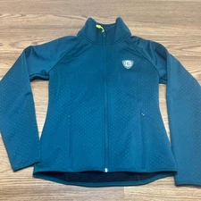 Horseware Ireland Jacket Womens XX Small Blue Zip Stretchy Equestrian Riding