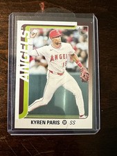 Kyren Paris /99 Vintage Stock RC 2025 Topps Update Angels #US15