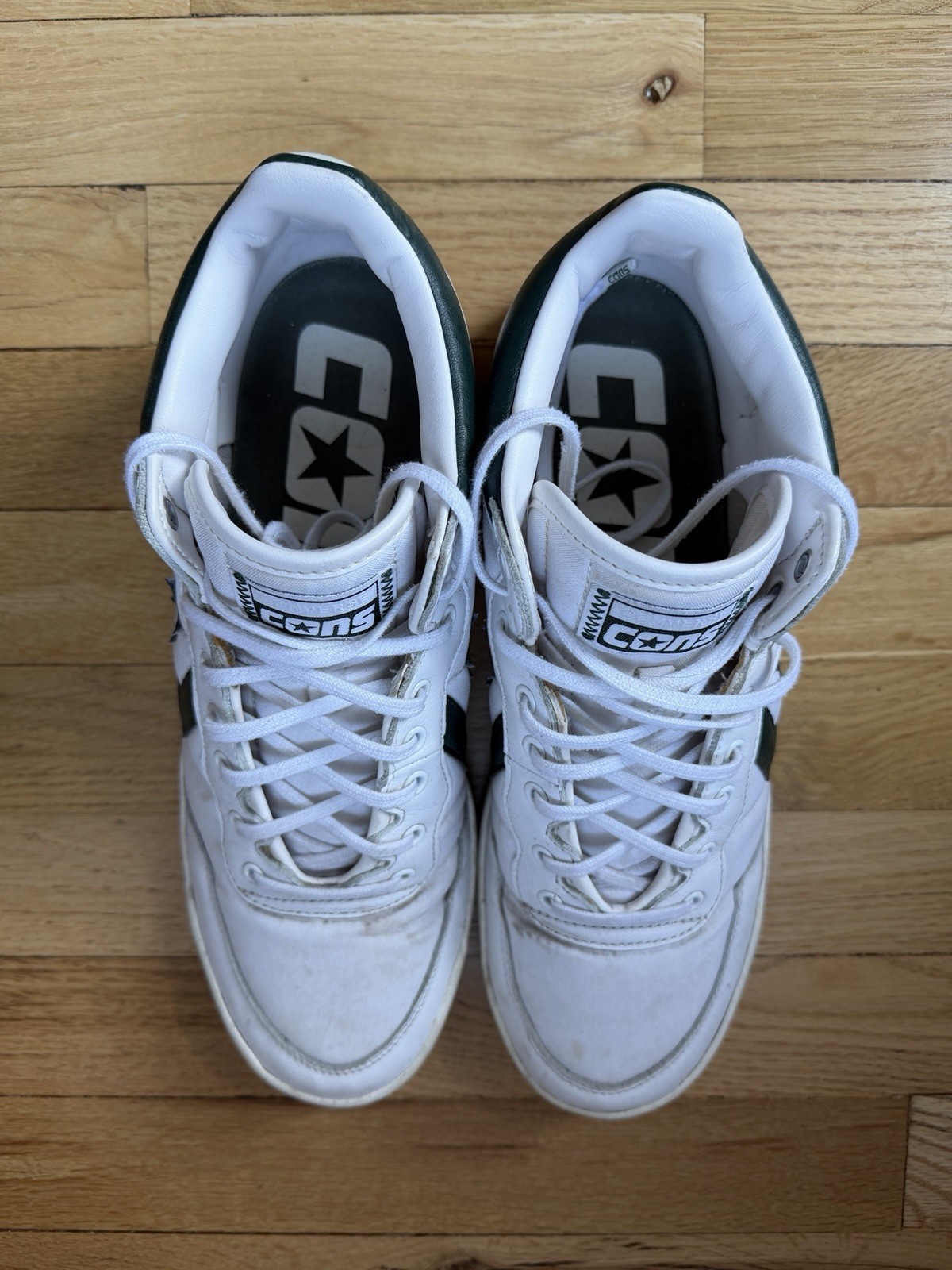 Converse Fastbreak Pro Mid White Deep Emerald Siz… - image 5