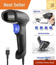 Advanced USB 1D Barcode Scanner - Handheld CCD Reader with Durable Design