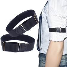 1-10Pairs Arm Band Stretchy Adjustable Anti-Slip Shirt Long Sleeve Fixing Straps