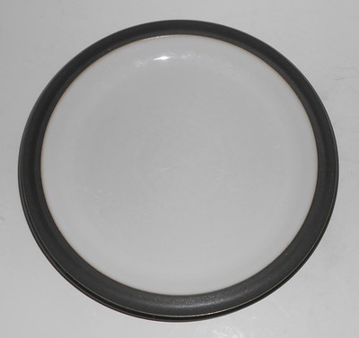 Denby Pottery Stoneware Jet Matte Black Salad Plate