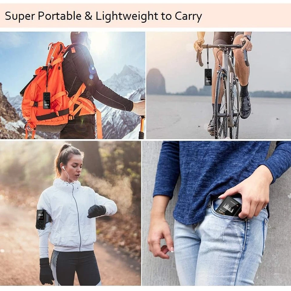 Bluetooth Unterstützung MP3 Player Musik Spieler Digital FM Radio Wasserdicht DE - Bild 4 von 4