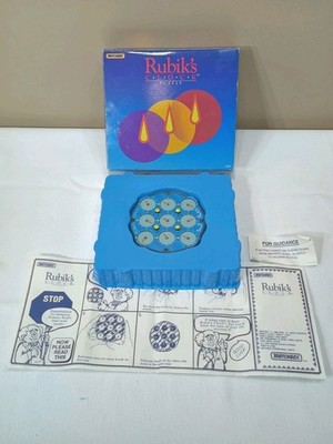 Vintage Rubik's Clock Puzzle 1988 Matchbox Retro Complete w/ Box