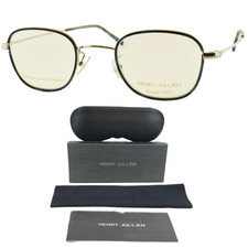 NEW Henry Jullien Story C53P76 Blue Havana Silver Square Optical Frame Eyeglass