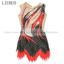 Women Girl Costume Rhythmic Gymnastics Leotards Competition Aerobics Multicolor