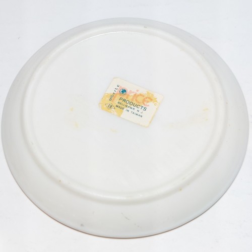 Juego de té de porcelana en miniatura estampado rosa adorno dorado 10 piezas de Rice Products - Imagen 11 de 12
