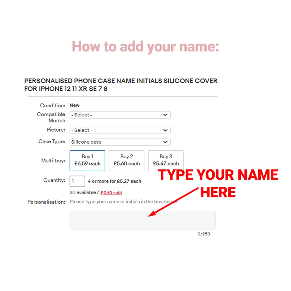 Personalised Case For Boys iPhone 12 Pro 11 Xr Se 8 Plus With Name Hard Cover - Image 3 of 4