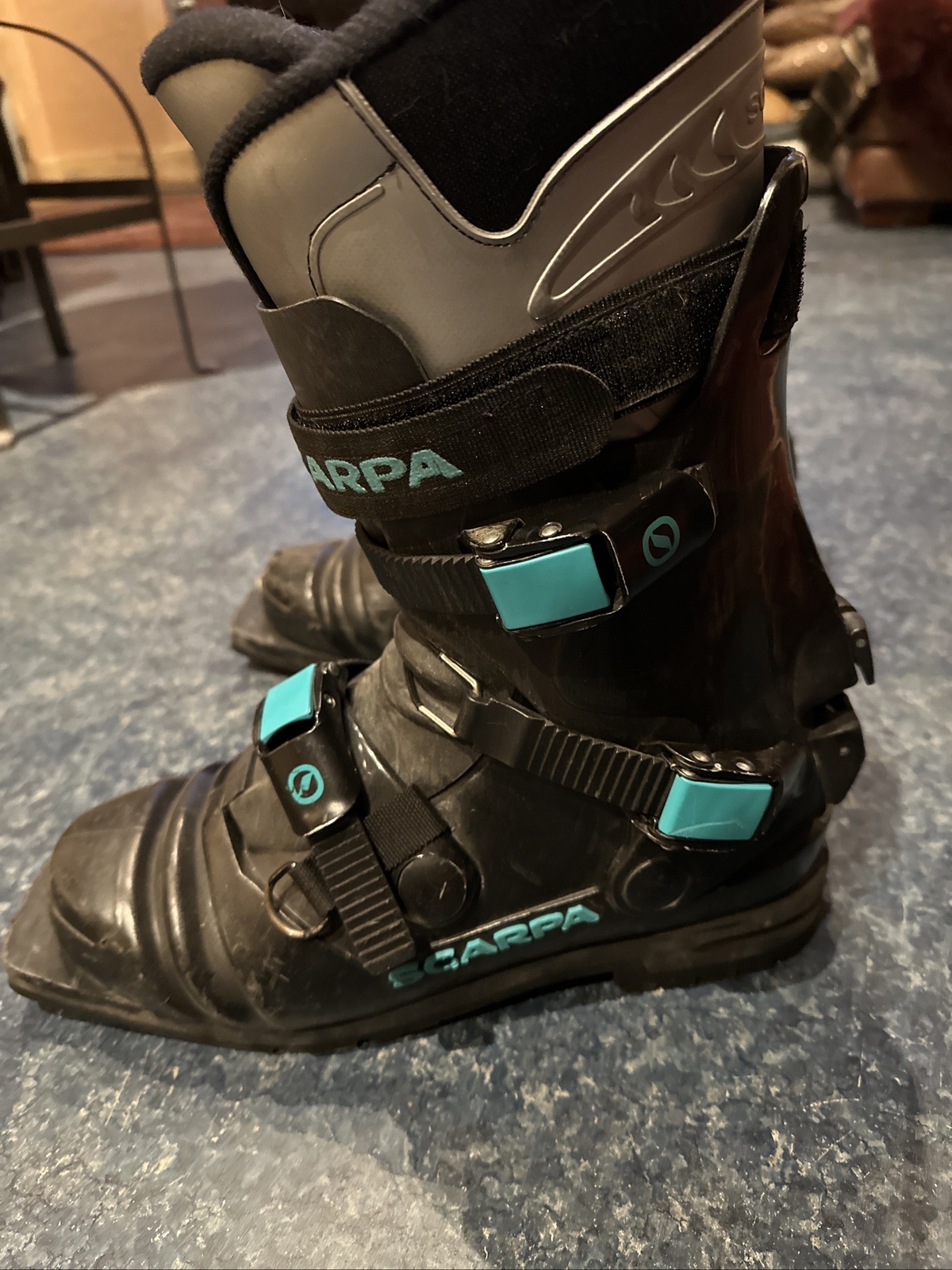 Original Scarpa Terminator T1 3Pin 75mm Telemark Boots US Size 11 Very Good eBay