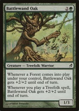 Battlewand Oak / Oak with Combat Sticks ENGLISH LP Lorwyn magic mtg