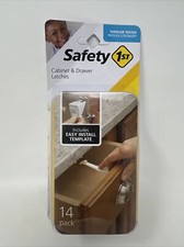 Safety 1st 14 Pack Wide Grip Cabinet Locks  Drawer Latches Child Proof Baby
