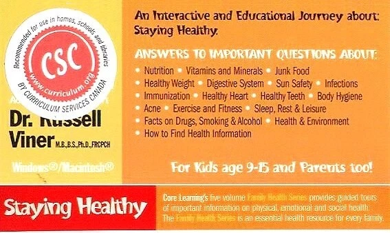 Health for Kids Series: Staying Healthy (CD, 2003) Win/Mac -NEW CD in SLEEVE - Image 4 of 4