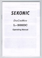 SEKONIC 308 DC LIGHT METER INSTRUCTION MANUAL ORIGINAL PRINT JAPAN/not copies 