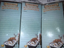 Set Of 3 Redneck Collection Beer In The Tub Leanin Tree Magnetic List Pads, New