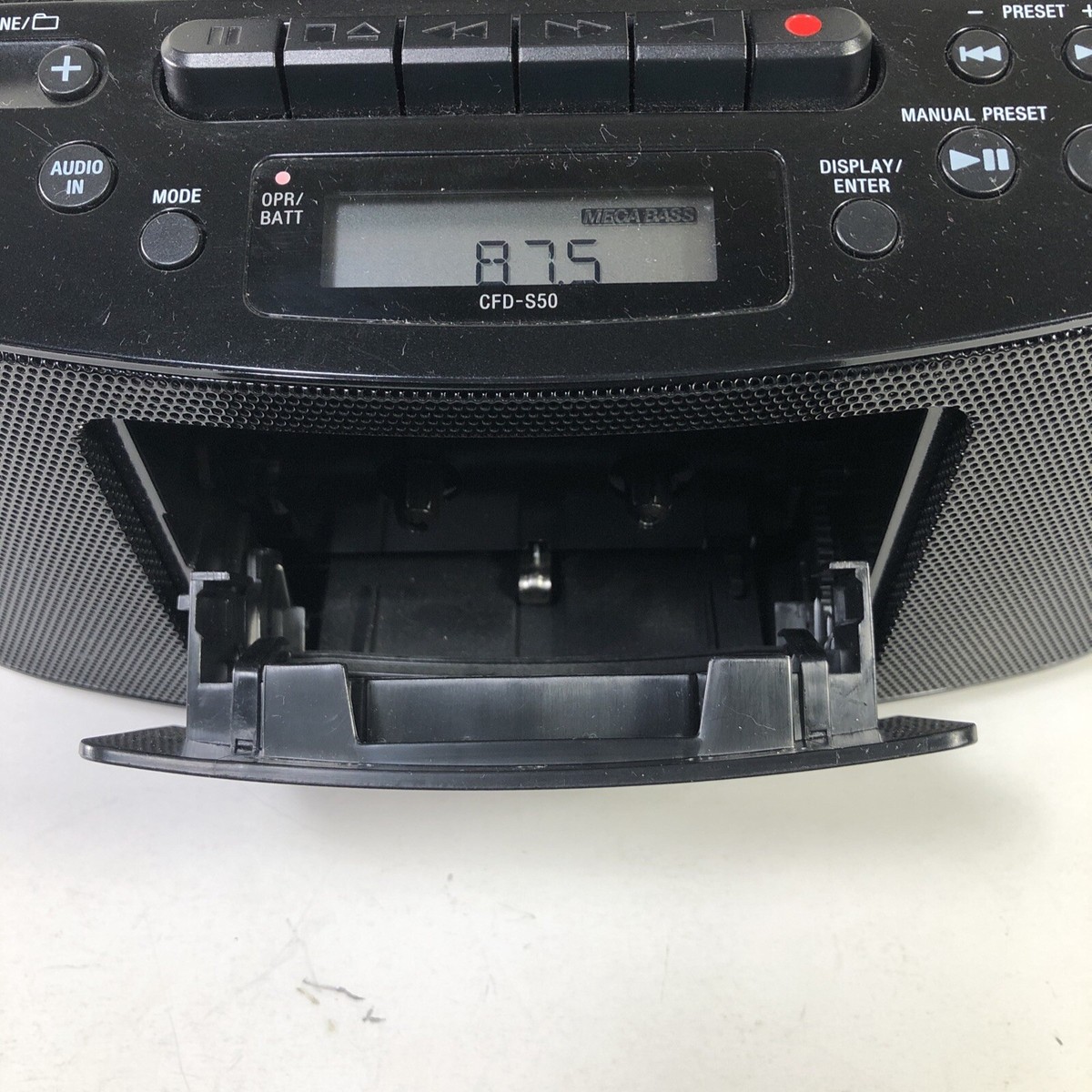 SONY Boombox Model CFD-S50 Portable CD Radio Cassette Tested