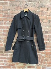 M0851 Women s Trench, Sz 2, Black Charcoal Wo...
