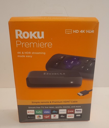 Roku Premiere | HD/4K/HDR Streaming Media Player w/ Remote & Cables