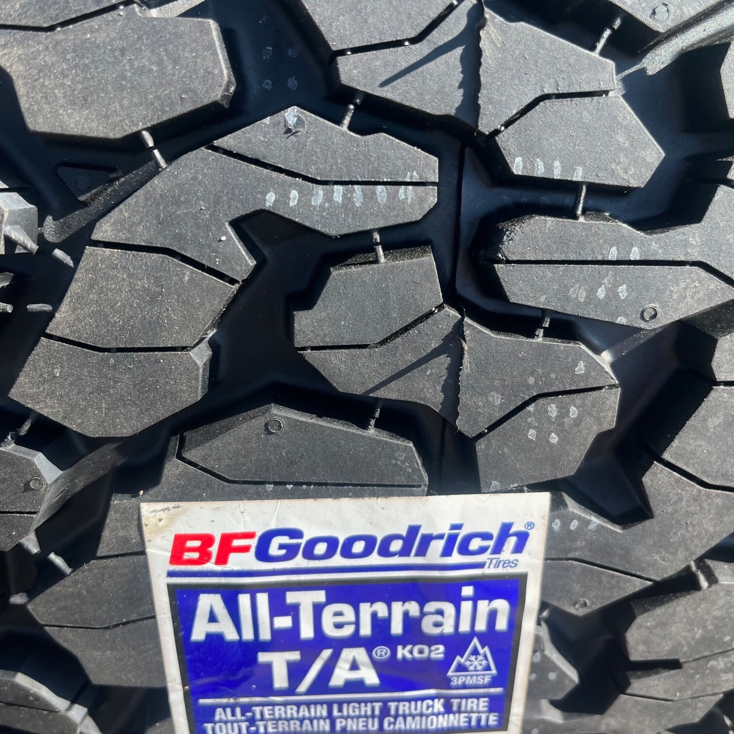 1 New LT 275/55r20 BFGoodrich AllTerrain Ko2 275 55 20 Tire 1 Tire