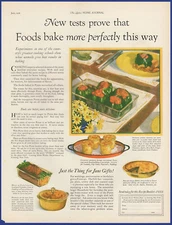 Vintage 1926 PYREX Glass Loaf Pan Casserole Utility Dish Ephemera 1920s Print Ad