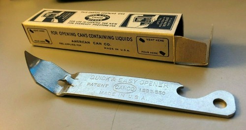 NEW OLD STOCK I-7 BIG PUNCH CAN OPENER IN ORIGINAL BOX OPENING INSTRUCTIONS