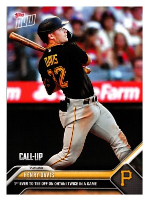 Pittsburgh Pirates Henry Davis - 2023 MLB TOPPS NOW  Card 600