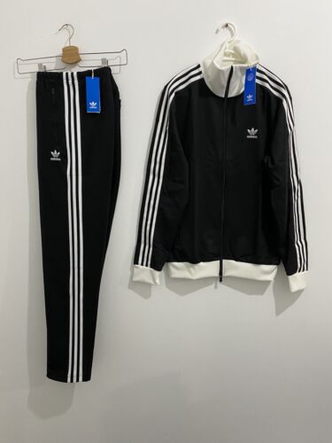 Adidas Originals Beckenbauer Tracksuit Black White Size XL - Picture 2 of 12