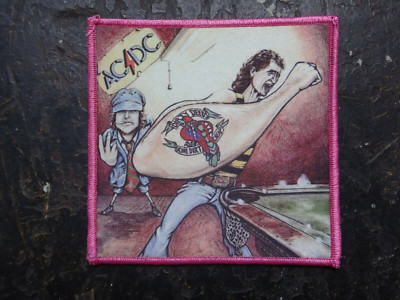 AC/DC Patch Hard Rock, Bluesrock, Rock  n  Roll Hell Pink Border xx
