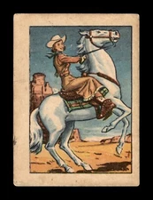 1951 Post HOPALONG CASSIDY Wild West Trading Card #28 A Cowgirl