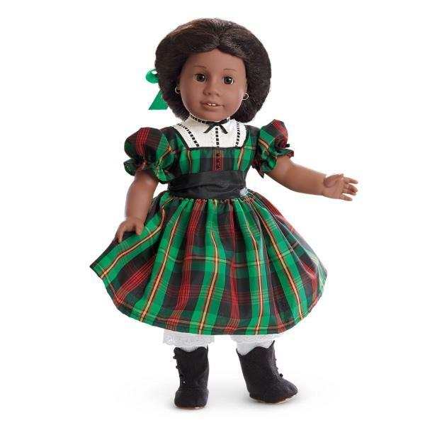 AMERICAN GIRL ADDY~ADDY'S TARTAN PLAID CHRISTMAS DRESS~RIBBON~NIB