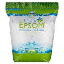"Relax and Rejuvenate with Ultra Epsom Unscented Bath Salt - Jumbo 18 Pound Bag"