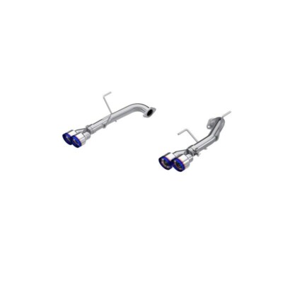 MBRP S48103BE for T304 Stainless Steel, 2.5in Axle-Back, Dual Split Rear, Quad