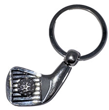 Golf Club Head Golfer Keychain