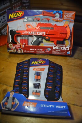 Nerf N-Strike MEGA Bulldog Blaster & Utility Weste Set NEU
