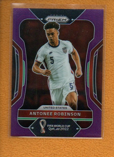 Antonee Robinson 2022 Prizm FIFA World Cup Prizms Purple #199 /199 United States