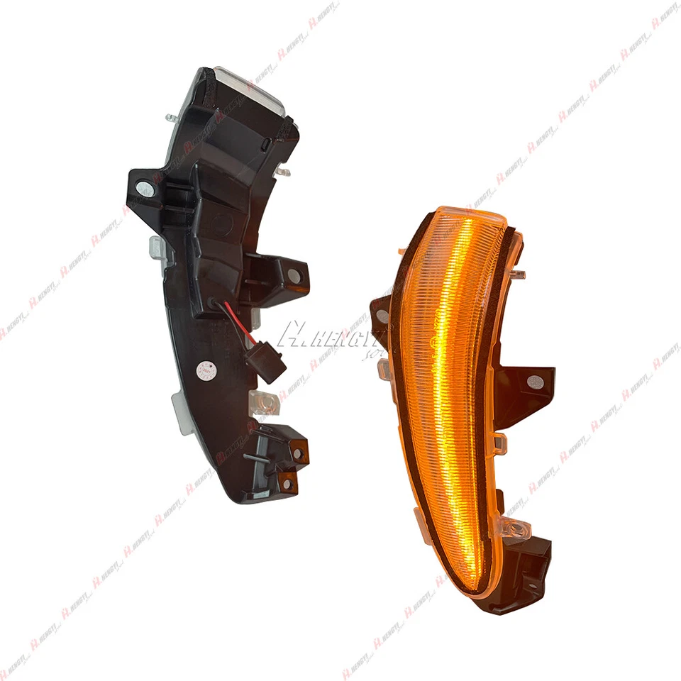 Lámpara de señal de giro de espejo lateral LED secuencial transparente para Lexus RX450H RX350 2009-15 Foto 3 de 4